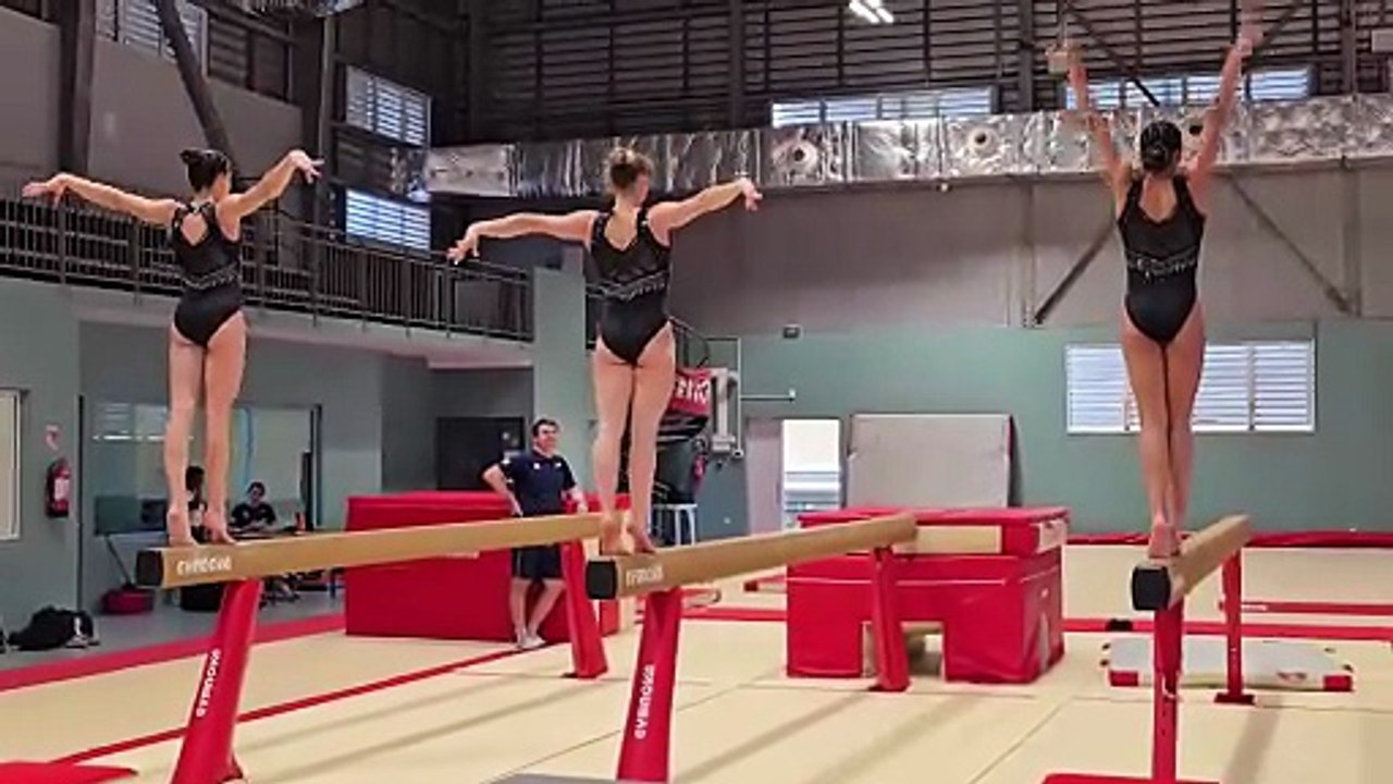 [MARTINIQUE] L'équipe de France de gym s'entraîne à Louis-Achille 3