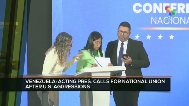 FTS 16:30 12-01: Venezuelan Acting Pres. calls for national union after U.S. aggressions