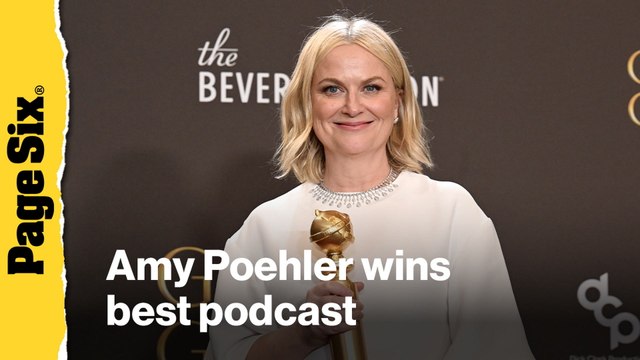 Amy Poehler wins first-ever Golden Globe for best podcast for 'Good Hang With Amy Poehler'