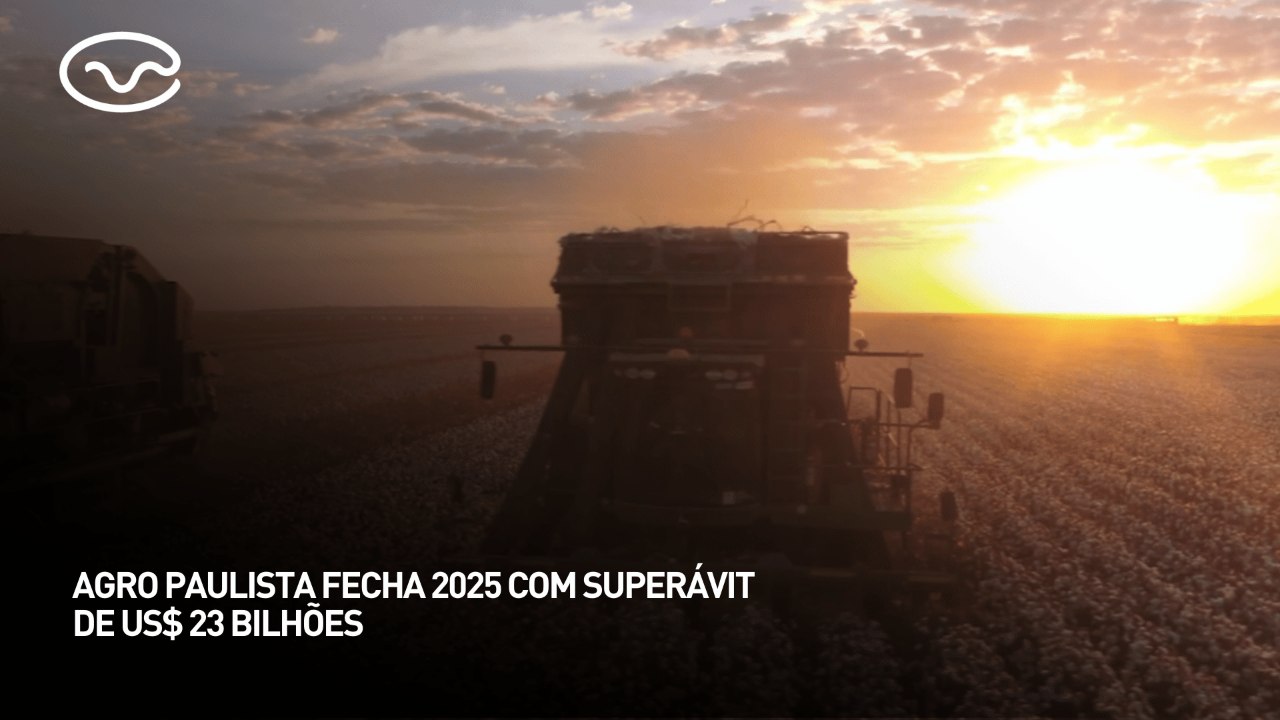 Agro paulista fecha 2025 com superávit de US$ 23 bilhões