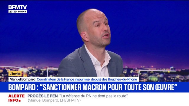 Mercosur: Emmanuel Macron n'a rien fait pour empêcher l'adoption de cet accord , déclare Manuel Bompard (LFI)