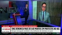 ONG confirma mais de 640 mortos em repressão a protestos