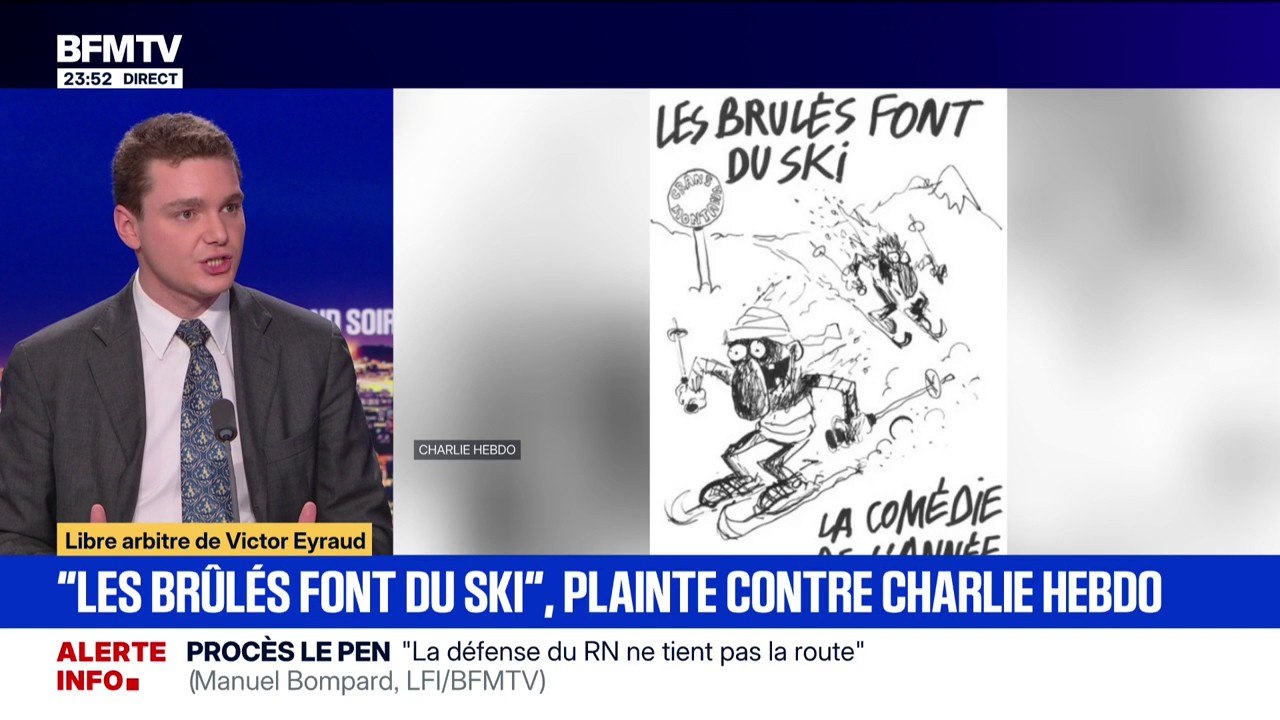 LIBRE ARBITRE DE VICTOR EYRAUD - "Les brûlés font du ski", une plainte a été déposée contre Charlie Hebdo