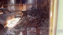 Charred remains of Ruffy home destroyed by bushfire