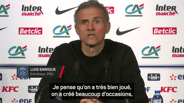 PSG - Luis Enrique : "Le résultat est injuste pour moi, mais il faut l'accepter"