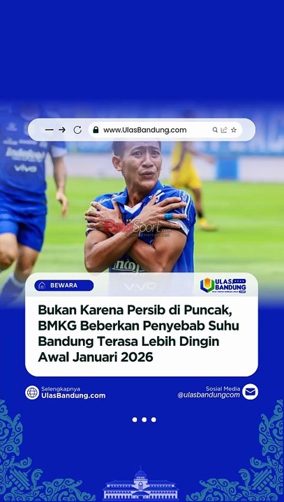 BMKG Jelaskan Penyebab Bandung Lebih Dingin di Awal Tahun 2026