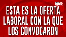 Esta es la oferta laboral con la que los convocaron