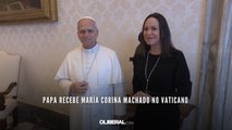 Papa recebe María Corina Machado no Vaticano