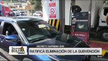 D.S. 5516 ratifica la eliminación de la subvención, bonos sociales e incremento salarial