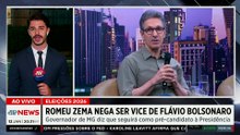 "Meu foco é Minas": Zema nega composição como vice de Flávio Bolsonaro para 2026