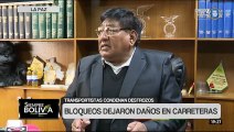 Transportistas condenan los destrozos generados por los bloqueadores en las carreteras