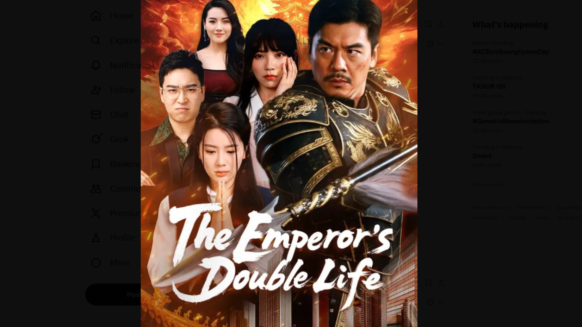 ⁣The Emperor's Double Life Drama Movies English Sub
