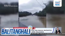 Truck, naipit sa gitna ng baha matapos subukang tawirin ang kalsada | Balitanghali