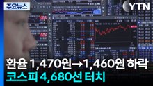 환율 1,470원 → 1,460원 하락...코스피 4,680선 터치 / YTN