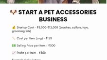 Start A Pet 🐶 Accessories Business