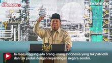 Prabowo Curiga Ada Pihak Sengaja Buat RI Bergantung Impor