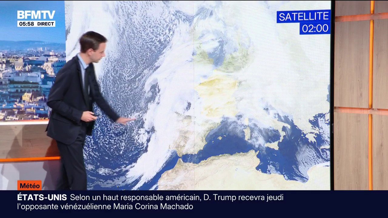 Une grande partie centrale de la France à l'abri des pluies et une douceur généralisée