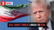 Trump says nations doing business with Iran face 25% tariff on US trade