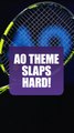 AO theme slaps hard! #AO #A2026 #tennis #shorts