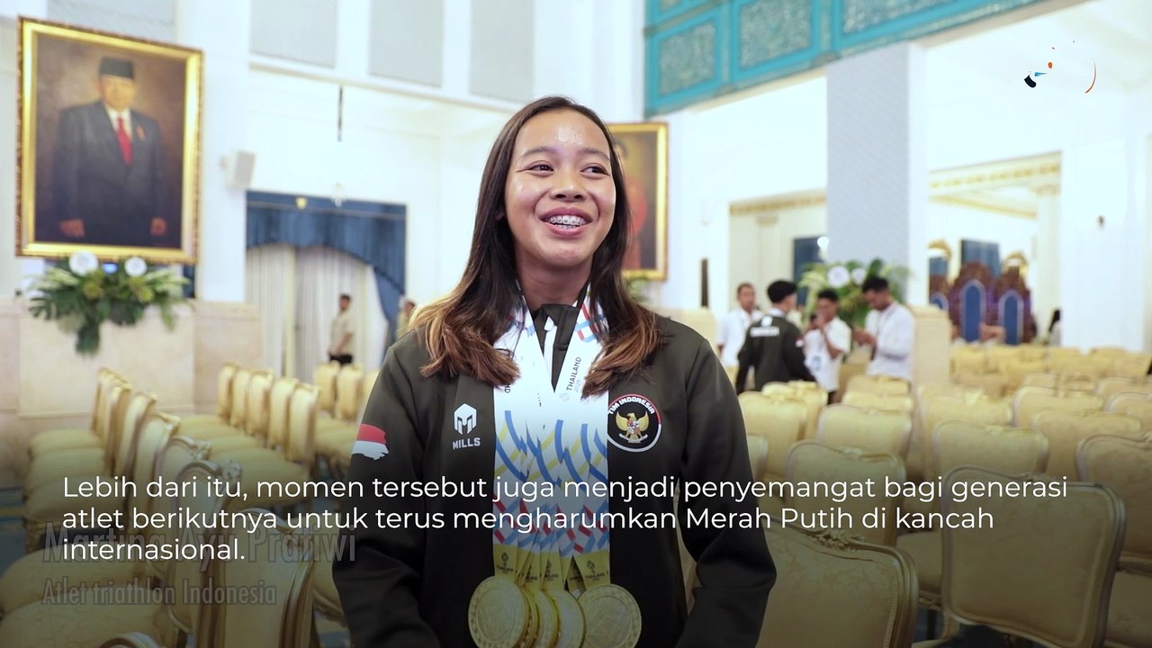 Momen Prabowo Hitung Medali Emas Martina Ayu, Istana Negara Bergemuruh Tepuk Tangan