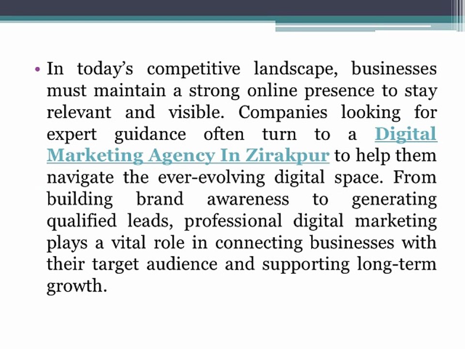 Driving Online Growth for Businesses Across Zirakpur and Panchkula