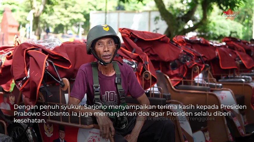 Becak Listrik dari Prabowo, Harapan Baru bagi Para Penarik Lansia di Trenggalek Kami Dibesarkan dari Becak