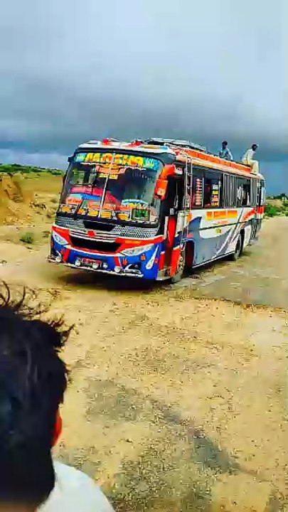 Tharparkar desert Road 🏜️ #bus