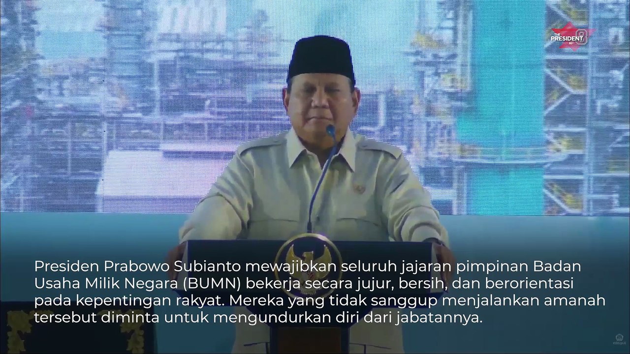 Prabowo Ingatkan Petinggi BUMN Kalau Tak Sanggup Mengabdi, Berhenti Saja