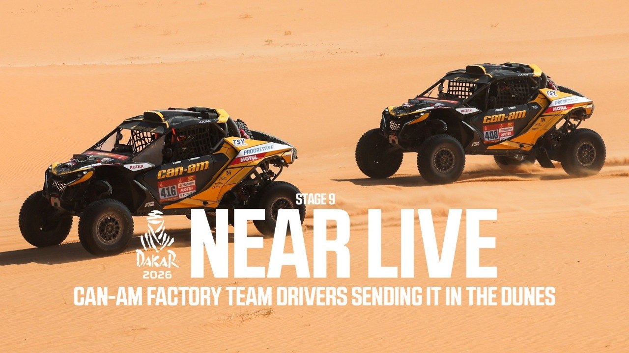 Can-Am Factory Team drivers sending it in the dunes