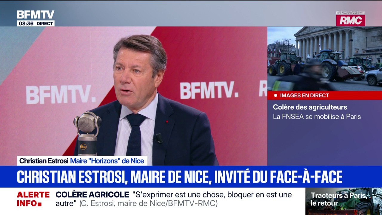 Procès de Marine Le Pen: "Il faut supprimer l'exécution provisoire", déclare Christian Estrosi, maire "Horizons" de Nice