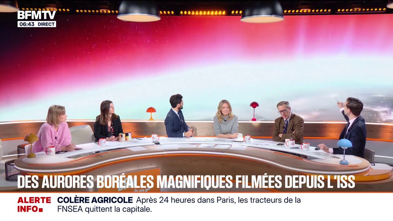 Des aurores boréales filmées depuis l'ISS