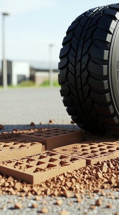 Satisfying ASMR Soft Clay Brick Crushing Under Car Tyre 😌 | Oddly Satisfying