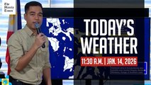Today's Weather, 11:30 A.M. | Jan. 14, 2026