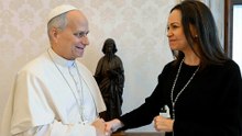 El papa León XIV se reúne con María Corina Machado