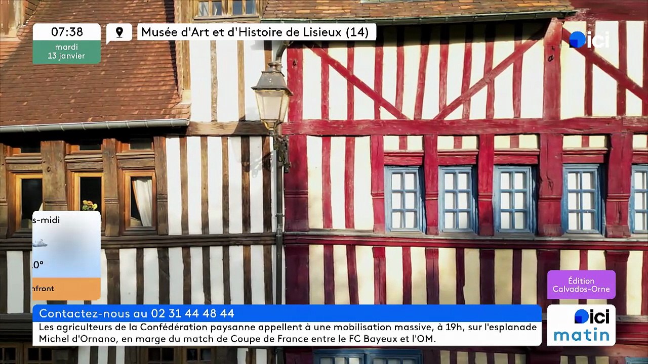 13/01/2026 - ici matin parici Normandie (Calvados - Orne) en vidéo