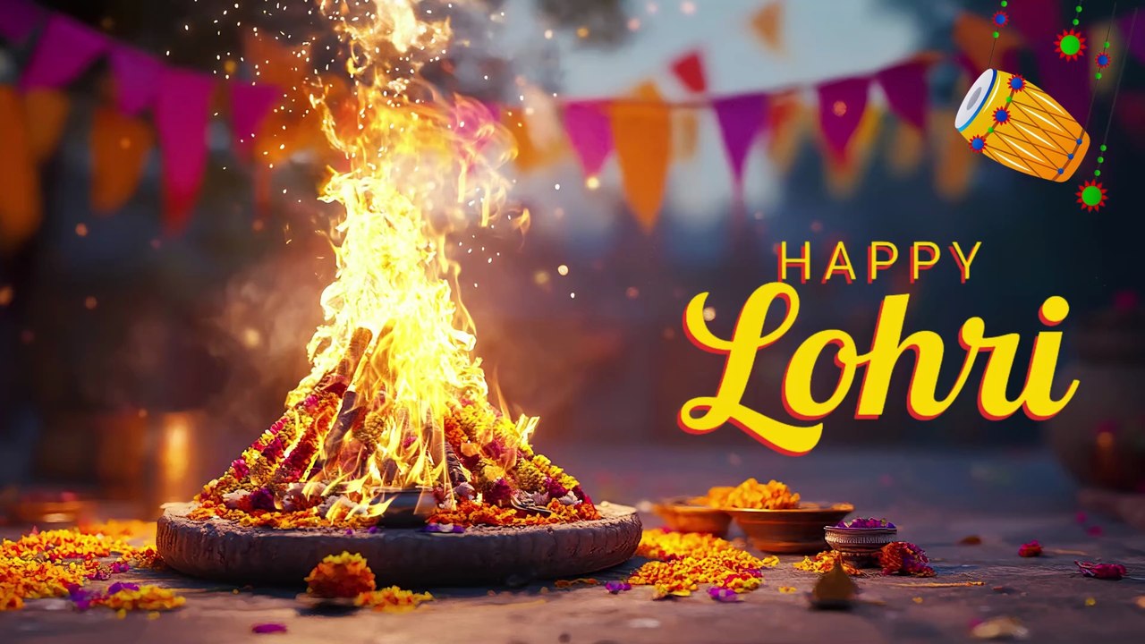 Happy Lohri 2026 🔥 | Lohri Festival Wishes | Punjabi Harvest Celebration 2026