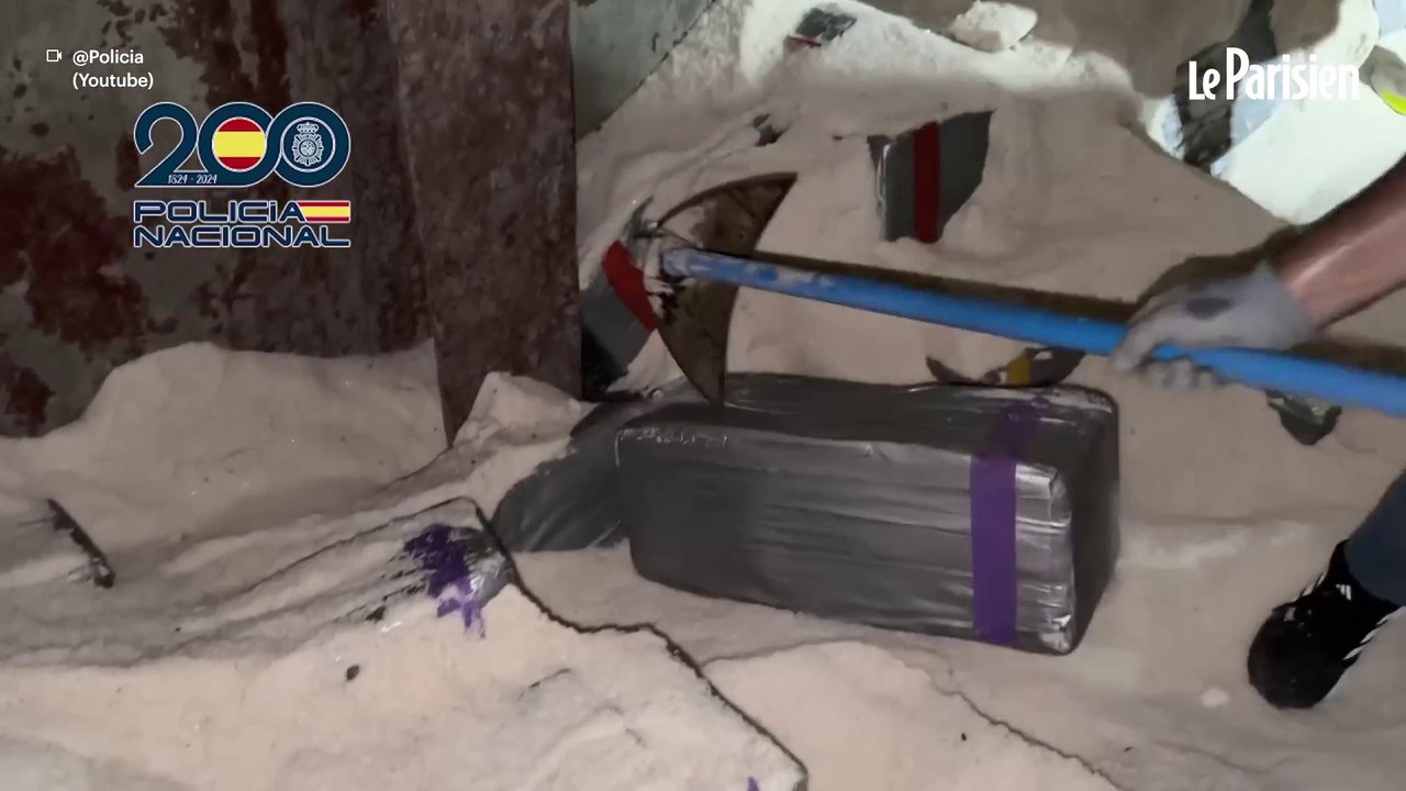 L’Espagne saisit 10 tonnes de cocaïne enfouies dans une cargaison de sel