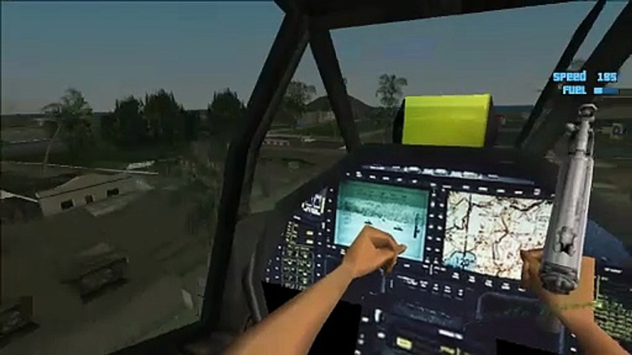 GTA Vice City: Need For Speed Underground,  Snow Conversion | Video - 12, Flying a helicopter - First-person view