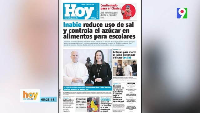 Titulares prensa dominicana martes 13 de enero 2026 | Hoy Mismo
