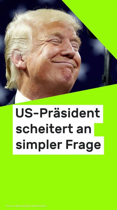 No Glomex Donald Trump: Wortsalat statt klarer Antwort - US-Präsident scheitert an simpler Frage