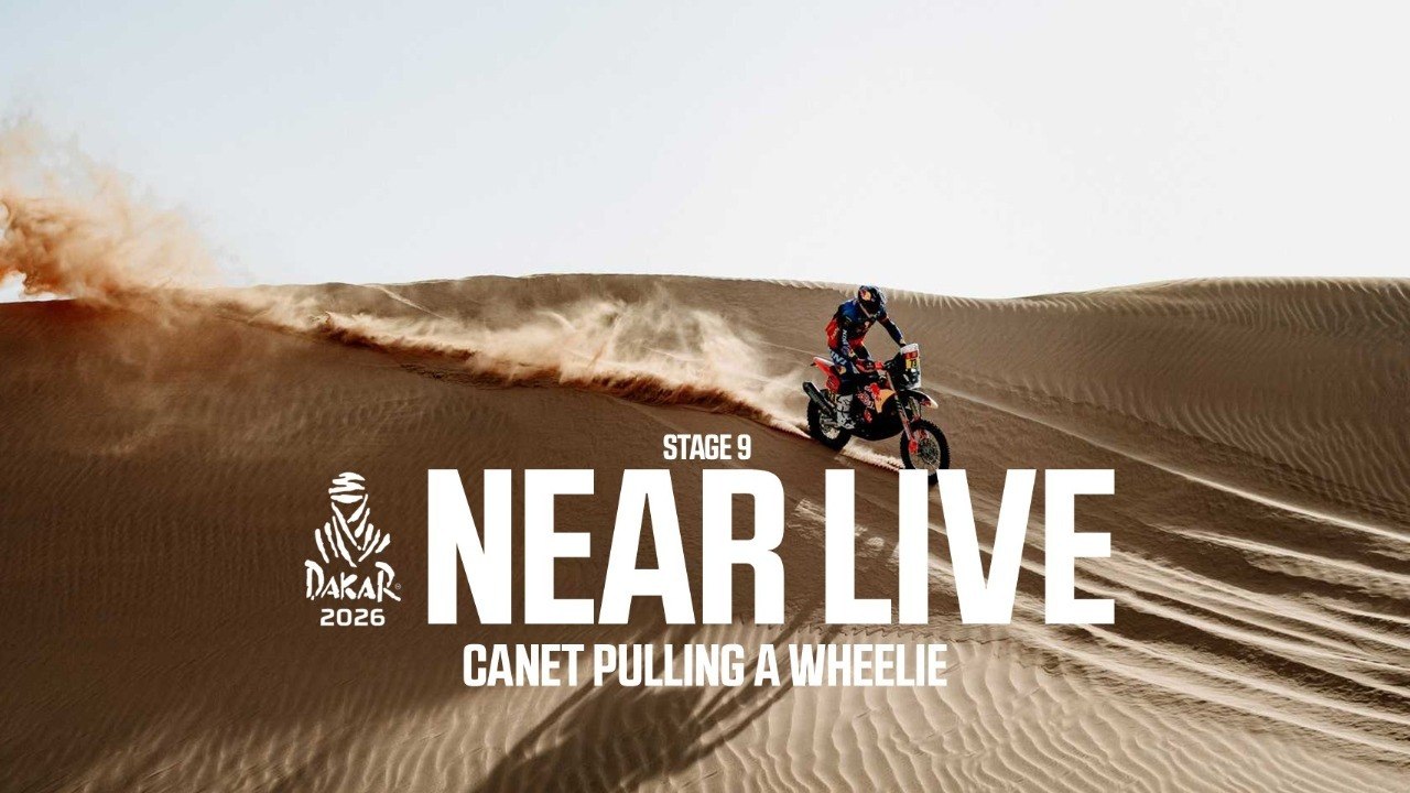 Canet pulling a wheelie