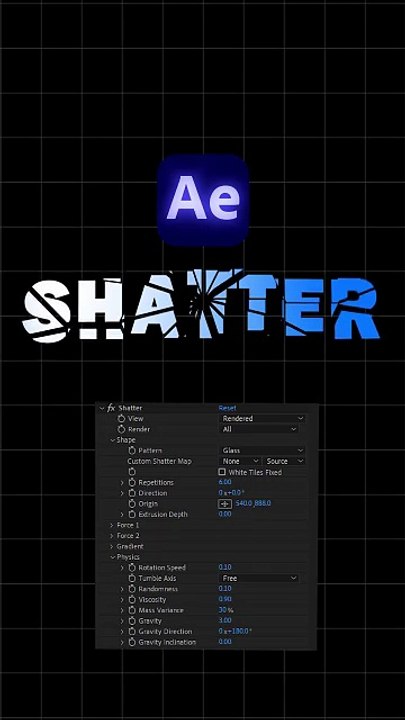shatter | After Effect | The Edit Art