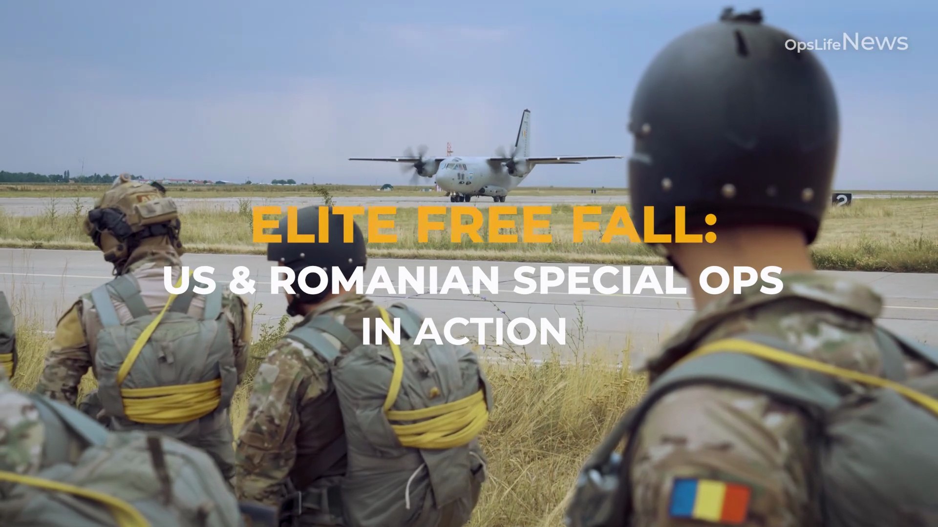 ⁣Elite Free Fall: US & Romanian Special Ops in Action