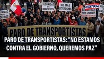 Paro de transportistas: 