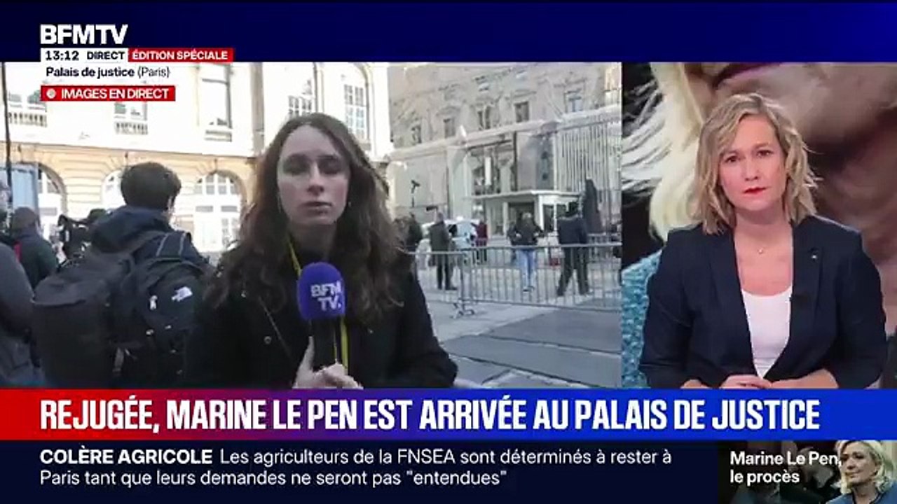Marine Le Pen en appel: Elle est arrivée au palais de justice quelques minutes avant l'ouverture du procès qui doit durer jusqu’au 11 février