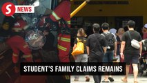 Family claim body of student killed in explosion at university from HKL