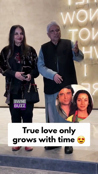 Javed Akhtar and Shabana Azmi prove that true love only grows with time