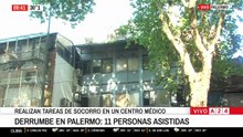 Se cayó el techo de un centro médico en Palermo