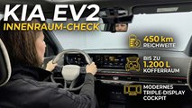Kia EV2: Kompakt, elektrisch, überraschend geräumig / Interieur im Check