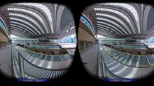 ＜VR180 3D＞JR大阪駅 ホームを見下ろす 電車の到着から発車まで【ゴーグル必須・立体視】